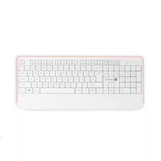 CONNECT IT Combo bezdrátová bílo-růžová klávesnice + myš, CZ + SK layout
