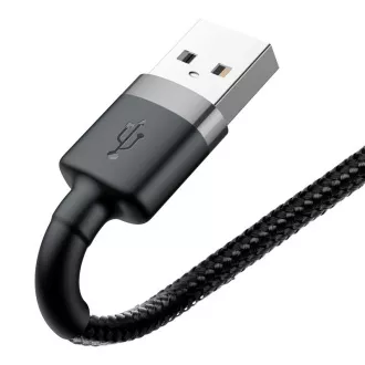 Baseus Cafule nabíjecí / datový kabel USB na Lightning 2, 4A 0, 5m, šedá-černá