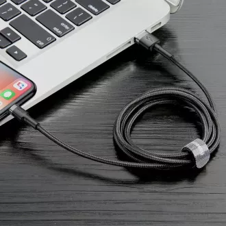 Baseus Cafule nabíjecí / datový kabel USB na Lightning 2, 4A 0, 5m, šedá-černá