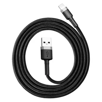 Baseus Cafule nabíjecí / datový kabel USB na Lightning 2, 4A 0, 5m, šedá-černá