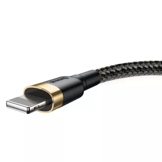 Baseus Cafule nabíjecí / datový kabel USB na Lightning 2, 4A 3m, zlatá-černá