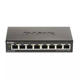 D-Link DGS-1100-08V2 8-port Gigabit Smart Managed switch, fanless