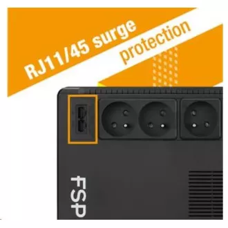 Fortron UPS FSP ECO 800 FR, 800 VA / 480 W, USB, RJ45, line interactive