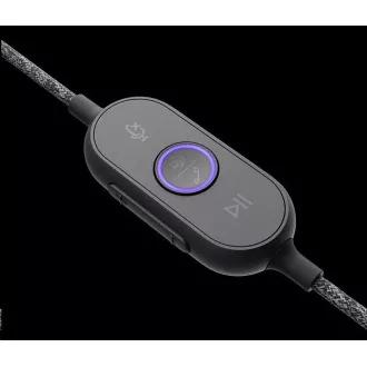 Logitech sluchátka s mikrofonem Zone Wired Teams Headset Graphite - EMEA