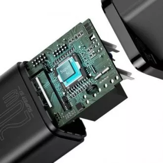 Baseus Super SI set adaptéru USB-C 20W a kabelu USB-C do Lightning 1m, černá Baseus Super SI set adaptéru USB-C 20W a kabelu USB-C do Lightning 1m, černá