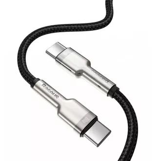 Baseus Cafule Series nabíjecí / datový kabel USB-C samec na USB-C samec s kovovými koncovkami 100W 1m, černá