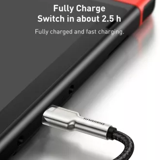 Baseus Cafule Series nabíjecí / datový kabel USB-C samec na USB-C samec s kovovými koncovkami 100W 1m, černá