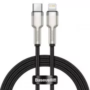 Baseus Cafule Series nabíjecí / datový kabel USB-C na Lightning PD 20W 1m, černá