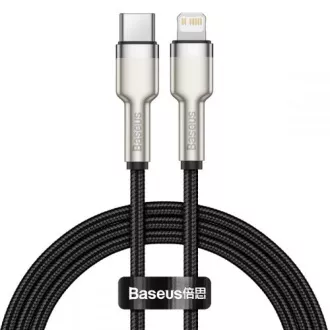Baseus Cafule Series nabíjecí / datový kabel USB-C na Lightning PD 20W 1m, černá