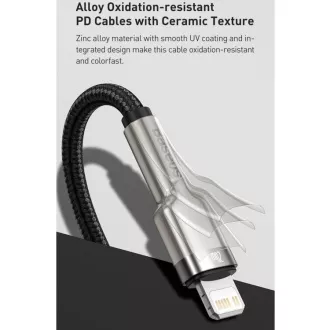 Baseus Cafule Series nabíjecí / datový kabel USB-C na Lightning PD 20W 1m, černá