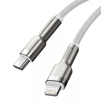 Baseus Cafule Series nabíjecí / datový kabel USB-C na Lightning PD 20W 1m, bílá