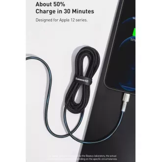 Baseus Cafule Series nabíjecí / datový kabel USB-C na Lightning PD 20W 2m, černá