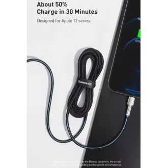 Baseus Cafule Series nabíjecí / datový kabel USB-C na Lightning PD 20W 2m, bílá