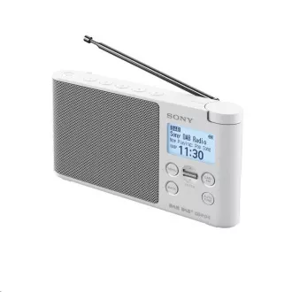 SONY přenosné digitální rádio DAB/DAB+ s LCD displejem, bílá SONY přenosné digitální rádio DAB/DAB+ s LCD displejem, bílá