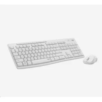 Logitech Silent Wireless Combo MK295, bezdrátová klávesnice + myš, US, Off-White