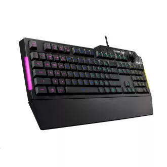 ASUS klávesnice TUF GAMING K1 (RA04), membránová, US, černá