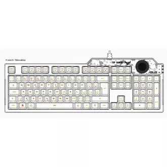 ASUS klávesnice TUF GAMING K1 (RA04), membránová, US, černá