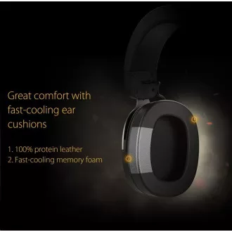 ASUS sluchátka TUF Gaming H3 Gun Metal, Gaming Headset, černo-šedá
