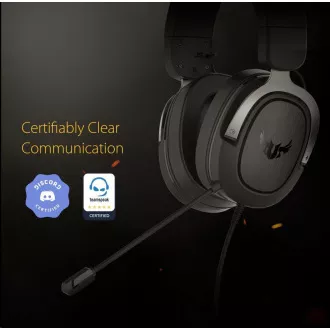 ASUS sluchátka TUF Gaming H3 Gun Metal, Gaming Headset, černo-šedá