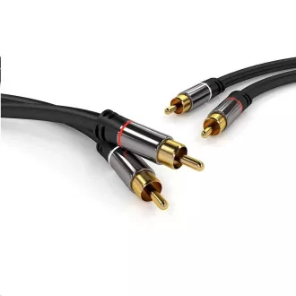 PREMIUMCORD kabel, 2x CINCH-2x CINCH M/M, 1.5m
