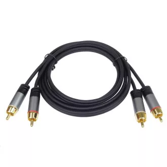 PREMIUMCORD kabel, 2x CINCH-2x CINCH M/M, 1.5m PREMIUMCORD kabel, 2x CINCH-2x CINCH M/M, 1.5m