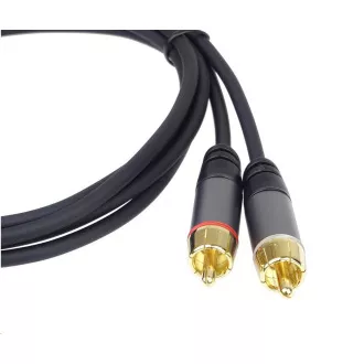 PREMIUMCORD kabel, Jack 3.5mm-2xCINCH M/M 5m