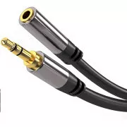 PREMIUMCORD prodlužovací kabel, Jack 3.5mm - Jack 3.5mm M/F 1, 5m