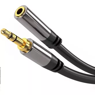 PREMIUMCORD prodlužovací kabel, Jack 3.5mm - Jack 3.5mm M/F 1, 5m