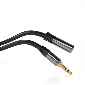 PREMIUMCORD prodlužovací kabel, Jack 3.5mm - Jack 3.5mm M/F 1, 5m