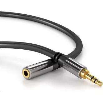PREMIUMCORD prodlužovací kabel, Jack 3.5mm - Jack 3.5mm M/F 5m