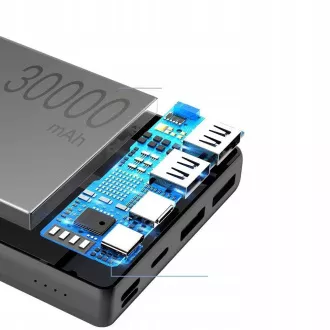 Baseus Mini JA rychlá powerbanka 3A 30000mAh, černá