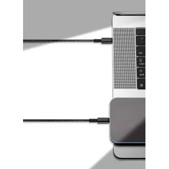 Baseus Tungsten Gold rychlonabíjecí / datový kabel USB-C na Lightning PD 20W 2m, černá