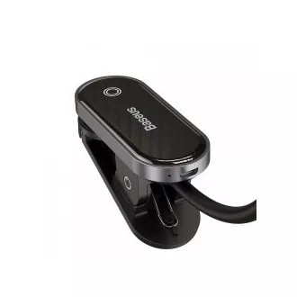 Baseus LED lampa na čtení s klipem, šedá