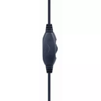 GEMBIRD sluchátka s mikrofonem GHS-05-B, gaming, černo-modrá, 1x 4-pólový 3, 5mm jack