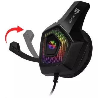 CONNECT IT herní sluchátka BATTLE RGB Ed. 3, s mikrofonem, černá