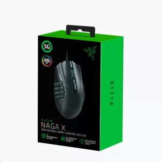 RAZER myš NAGA X, Ergonomic MMO Gaming Mouse RAZER myš NAGA X, Ergonomic MMO Gaming Mouse