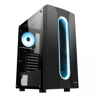 1stCOOL skříň SAURON, Middle Tower, ARGB, AU, USB 3.0, bez zdroje, černá 1stCOOL skříň SAURON, Middle Tower, ARGB, AU, USB 3.0, bez zdroje, černá
