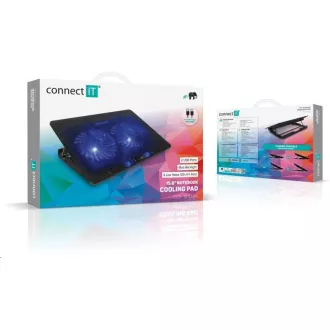 CONNECT IT chladící podložka pod notebook FrostBreeze, černá