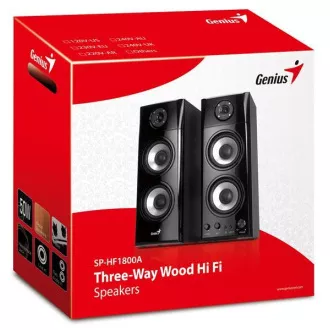 GENIUS reproduktory SP-HF 1800A v2, 50W, 2.0, černá GENIUS reproduktory SP-HF 1800A v2, 50W, 2.0, černá