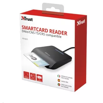 TRUST čtečka karet PRIMO (DNI, smartcard), externí, USB, 100cm