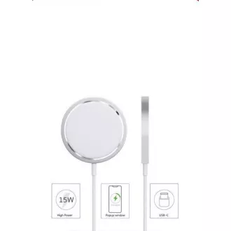 COTECi magnetická bezdrátová nabíječka 15W (kompatibilní s iPhone 12 MagSafe)