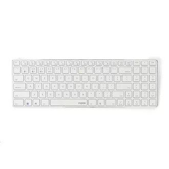 RAPOO klávesnice E9100M, bezdrátová, Ultra-slim, CZ/SK, bílá