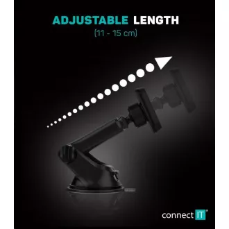 CONNECT IT držák do auta InCarz 4Strong CARBON, univerzální magnetický, 4 magnety, KARBON