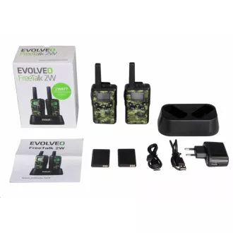 EVOLVEO FreeTalk 2W, PMR vysílačka s výkonem 0, 5 a 2W