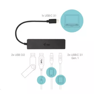 i-tec USB-C Hub Metal 4-Port