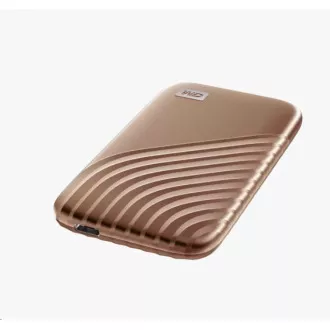 SanDisk WD My Passport SSD externí 2TB, USB-C 3.2, 1050/1000MB/s R/W PC & Mac, GOLD