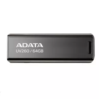 ADATA Flash Disk 64GB UV260, USB 2.0, Kovový, černá