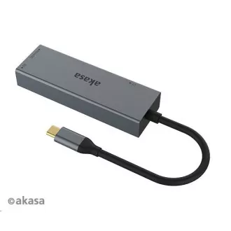 AKASA čtečka karet AK-CR-09BK 3-in-1 (CF, SD, microSD), externí, USB 3.2 Type-C