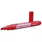 Značkovač Centropen 8560 na Flipchart červený klínový hrot 1-4,6mm