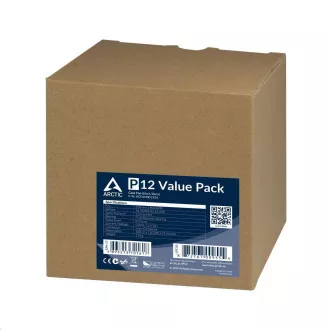 ARCTIC ventilátor P12 120mm, value pack (5ks), černá